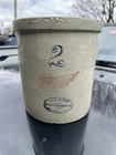Antique Red Wing 2 gallon Stoneware Crock Minnesota Pottery