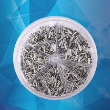 1900pcs Inflaming Retarding Copper Crimp Wire Connector Cord End Terminal Kit