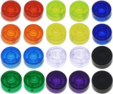20 Pack Guitar Pedal Footswitch Toppers Colorful Protection Caps Set