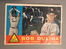 1960 Topps Baseball - Bob Duliba ( Cardinals ) Rookie RC White Back #401 - PR