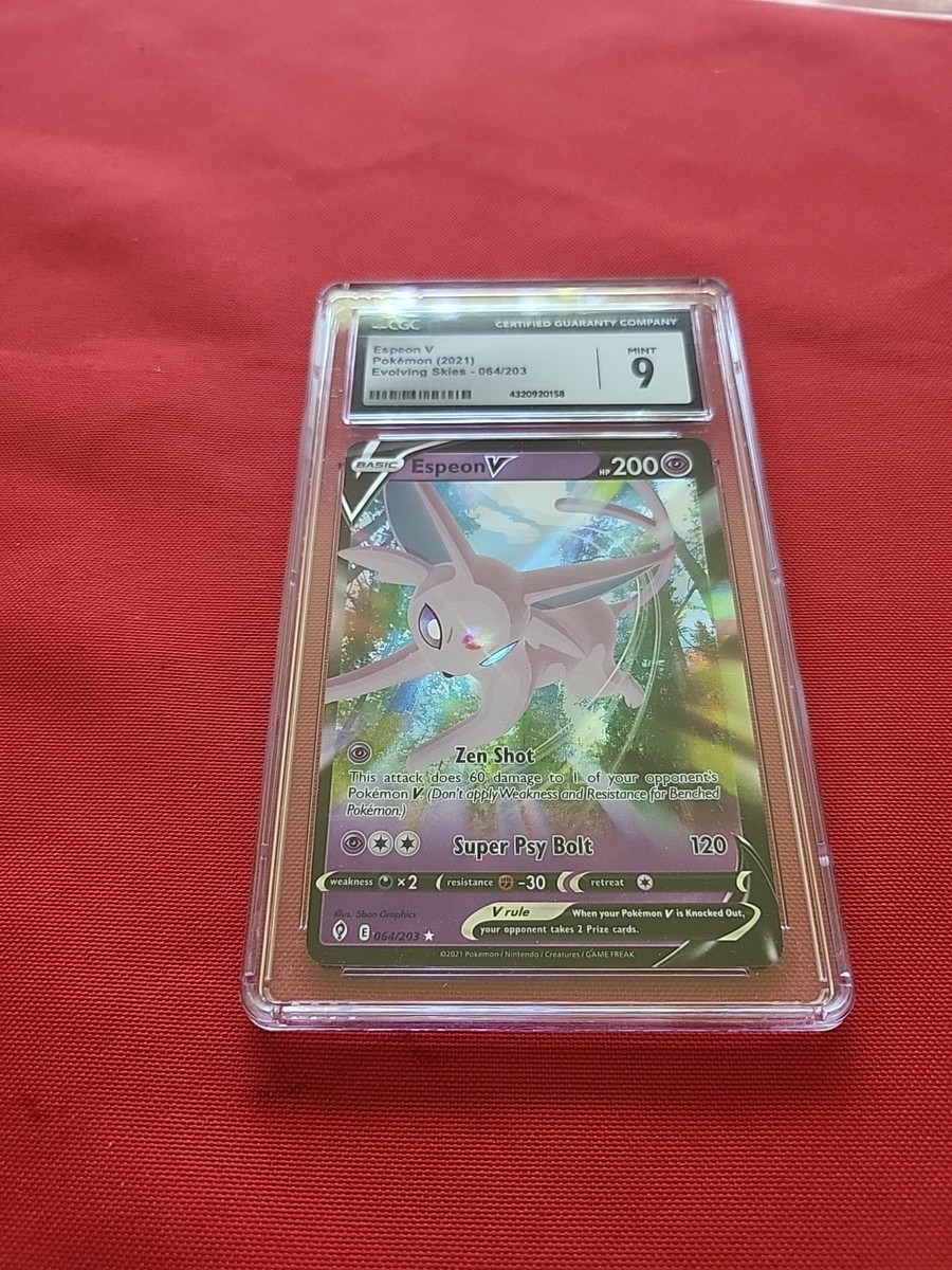 Espeon V 064/203 SWSH07: Evolving Skies Holo for sale online