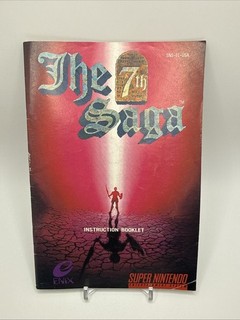 The 7th Saga for Super Nintendo (SNES) Instruction Manual Only