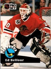 1991-92 Pro Set Ed Belfour HOF 2011 Chicago Blackhawks #600