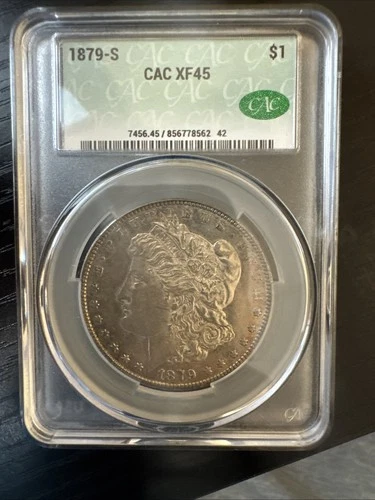 1879-S Morgan Silver Dollar CAC XF45
