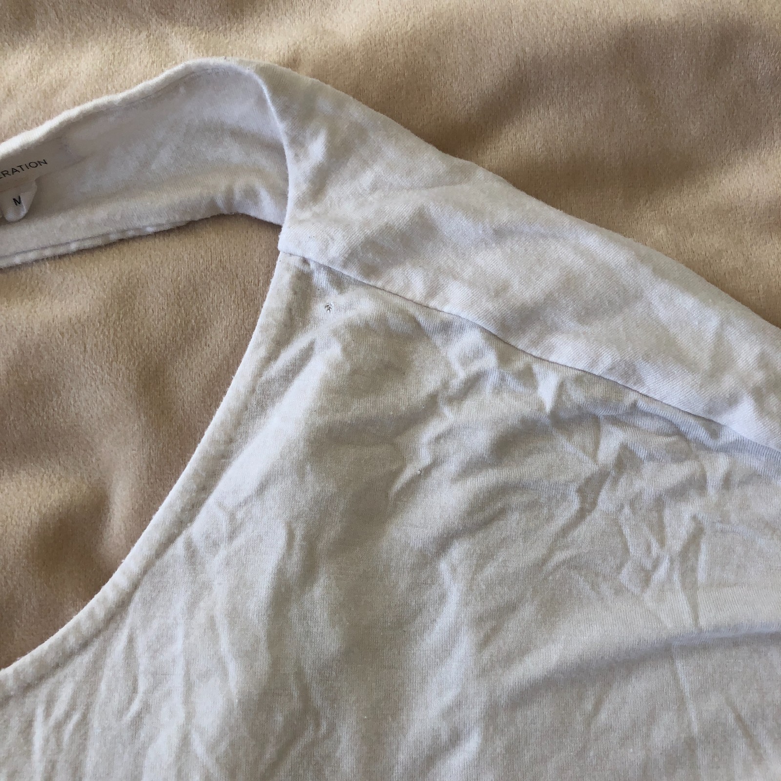 BCBGeneration White Draped Open Back Long Sleeve … - image 15