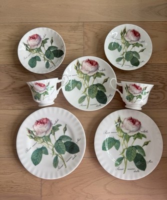 Roy Kirkham Redouté Roses Fine Bone China   7-tlg. Set   Made in England