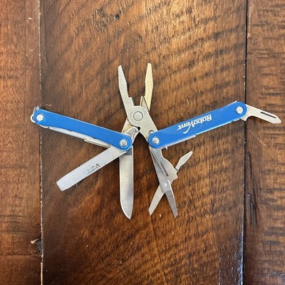 Leatherman Squirt PS4 Multi Tool, Knife, Pliers - Blue   RoboVent  - Very Good