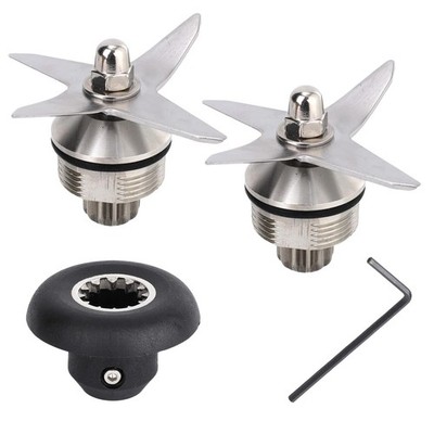 Gosknor 4pcs Blender Blade Replacement Parts Kit, Premium M, Silver/Black