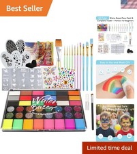 Kid-Safe Face Painting Kit with 42 Colors Ideal for Halloween Parties