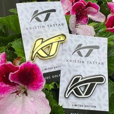 Disc Golf Pins Kristin Tattar KT Logo Pin