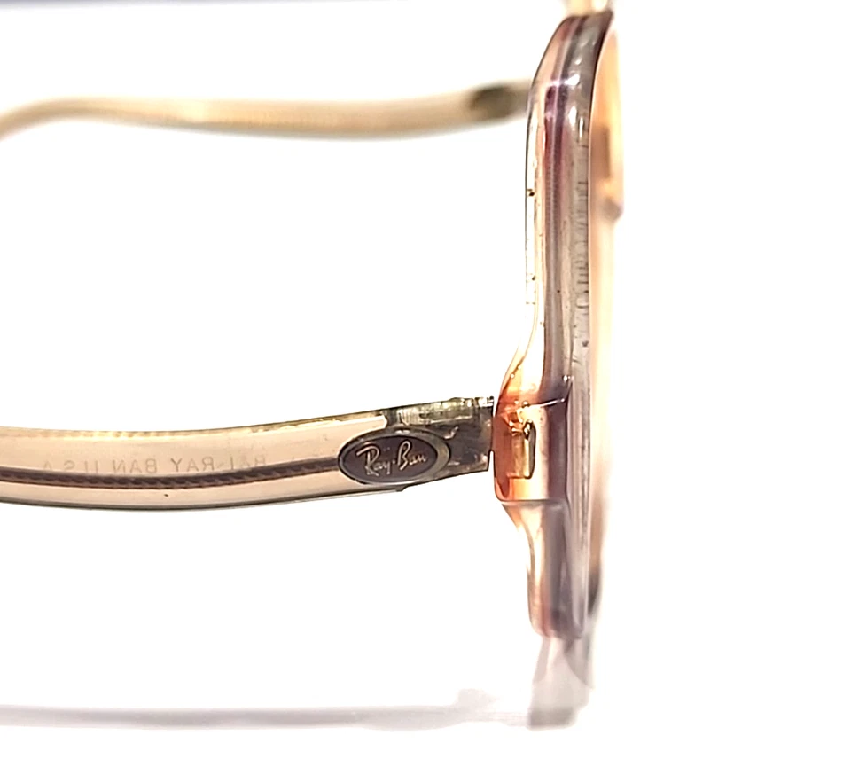 Ray Ban B&L Estilo 30 Marrón Transparente Vintage Mariposa Gafas de Sol Marco EE. UU. Leer Foto 3 de 4