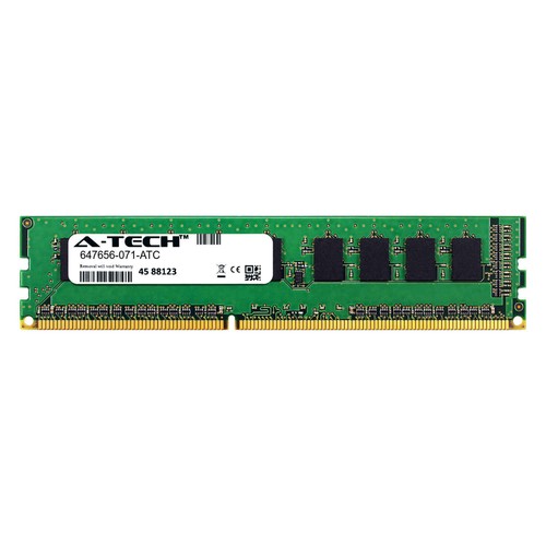 2GB DDR3 PC3-10600E ECC UDIMM (HP 647656-071 Equivalent) Server Memory RAM - Picture 1 of 2