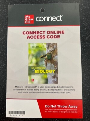 Essentials of Biology sixth edition connect online access code *BRAND NEW*