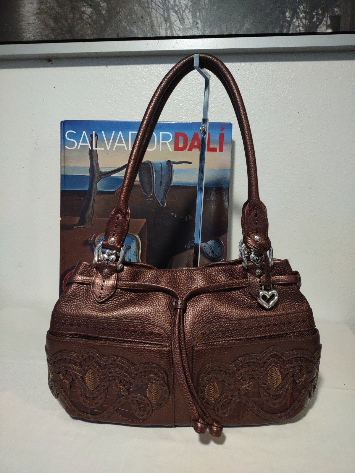 Sac à Main Grand Modèle MEDALLION En Cuir Rouge - Tote Bag - Occasion En Excellent état