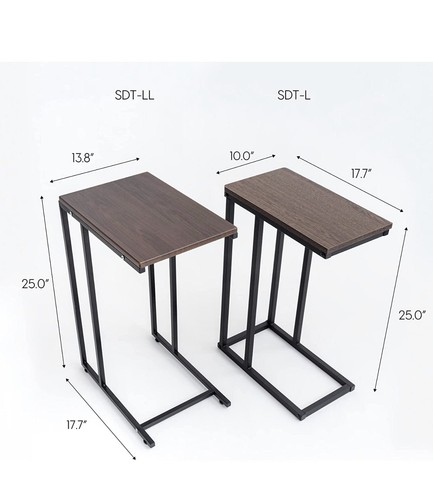 IRIS USA SDT Metall Beistell Holz Akzent Sofa Beistelltisch Computer Schreibtisch Kaffee Snack... - Bild 3 von 3