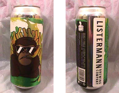 LISTERMANN BRG CO - BRASS MONKEY JUNKIE - PINEAPPLE - 1 PINT CAN - CINCINNATI 