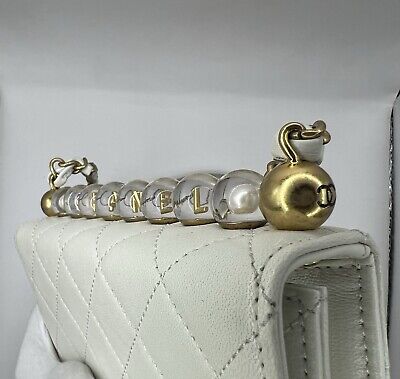 Chanel Chic Pearls Flap Bag Quilted Lambskin with Acrylic