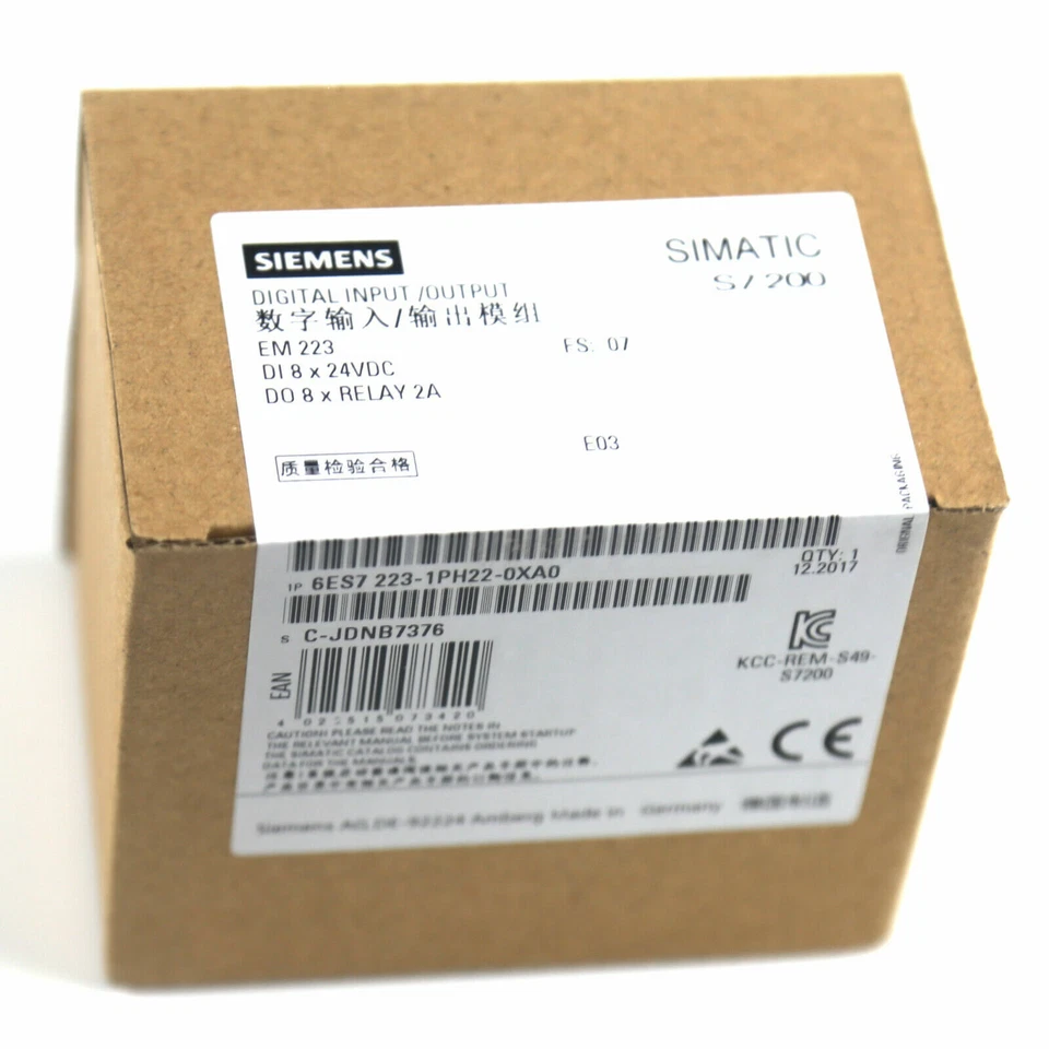 Nuevo módulo de E/S Siemens 6es7 223-1ph22-0xa0 6es7223-1ph22-0xa0 en caja Foto 4 de 4