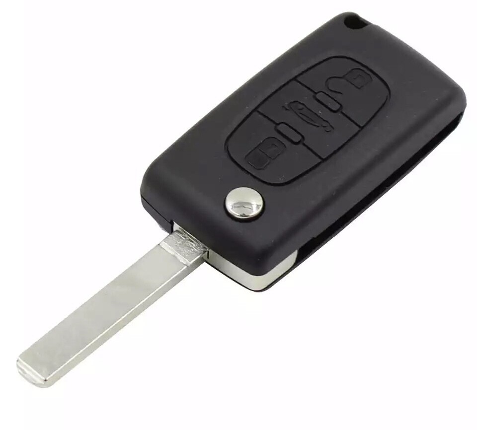 Guscio Chiave Telecomando Per Peugeot 107/207/307/407 - Con Portachiavi In Pelle - Foto 6