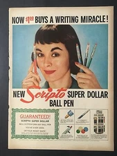 1956 Vintage Ad for Scripto Ball Pen