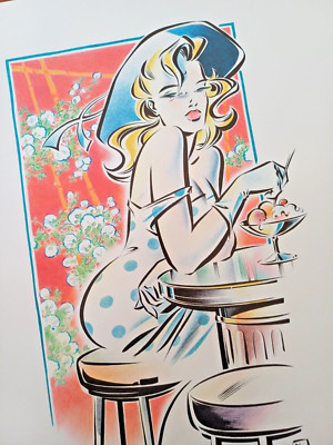 Chris Scheuer Kunstdruck AUSWAHL Eis Gelato IceCream beauty Comic Pop Erotik Art