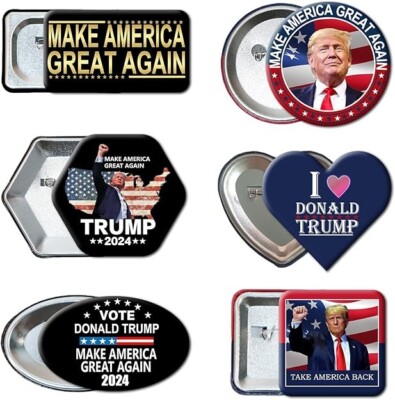 2024 Trump Presidential Buttons Pins（6 Pack ） Campaign Buttons ⭐️⭐️⭐️⭐️ ...
