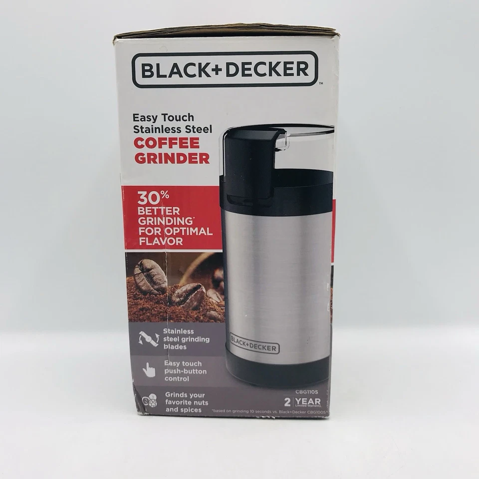 Molinillo de café Black & Decker Easy Touch de acero inoxidable para nueces y especias Foto 2 de 4