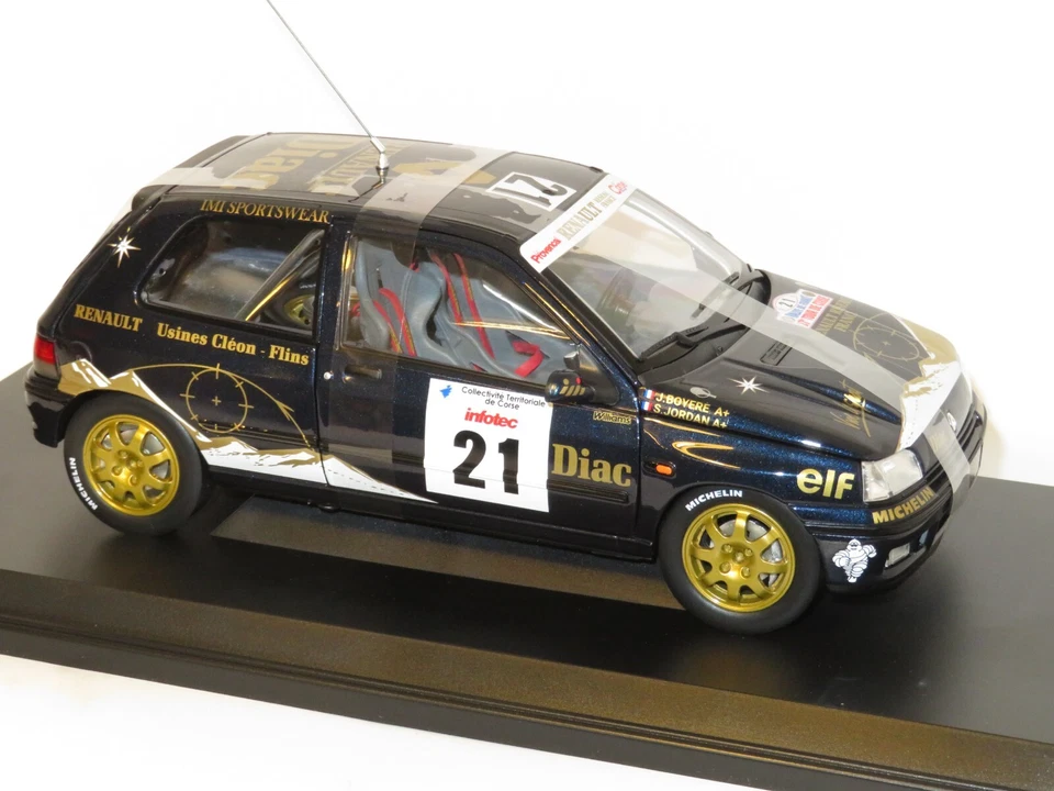 1/18 Renault Clio Williams  DIAC  Rally de France Tour de Corse 1993 #21 Jordan - Image 4 of 4