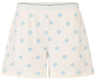 Damen Schlafhose Mix&Match Pyjamahose BY LOUISE Shorts Baumwolle offwhite Gr.XL