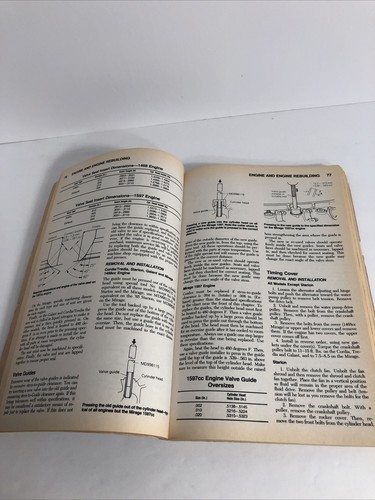 Chilton Mitsubishi Cordia Tredia Starion Galant Mirage 1983-85 Repair Guide 7583 - Picture 6 of 8