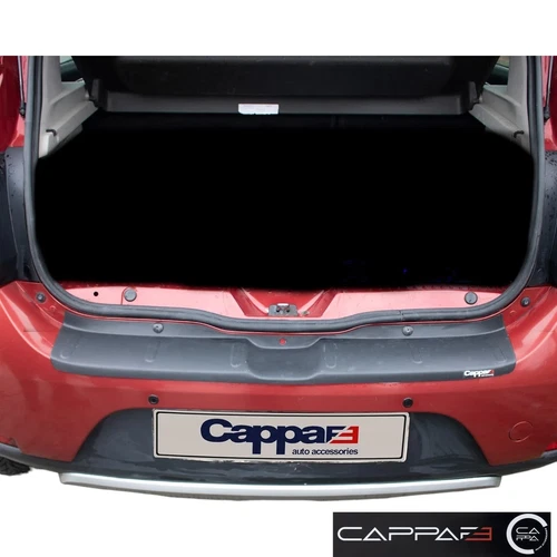 Abs Plastic Rear Bumper Protector (Black) For Dacia Sandero Stepway 2013-2019 - Picture 5 of 6