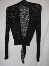 "Neu" schwarz L/S Shrug Gr. M