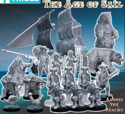 DnD Age of the sail Konvolut 30 Modelle