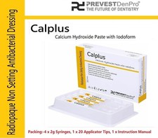 Denpro Calplus Kit Calcium Hydroxide Paste With indoform 4X2G For Dental Care.