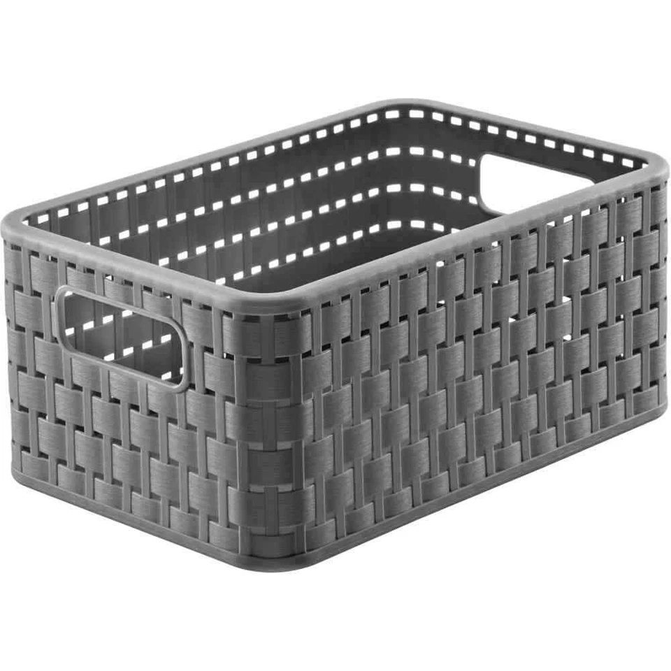 Aufbewahrungskorb "Country" 6 l anthrazit 28 x 18,5 x 12,6cm Kiste Schachtel Box - Bild 1 von 1