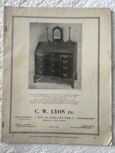 C.W. Lyon Inc. Antique Catalog -vintage