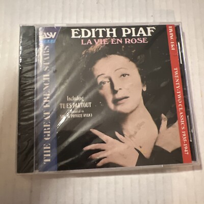 Edith Piaf - La Vie En Rose (Living Era) CD 22 Songs 1935-1947 75 Minutes - New!