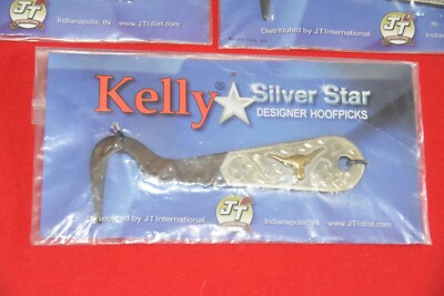 1) neuf Kelly Silver Star Designer Horse HoofPick sabot JTI tête de