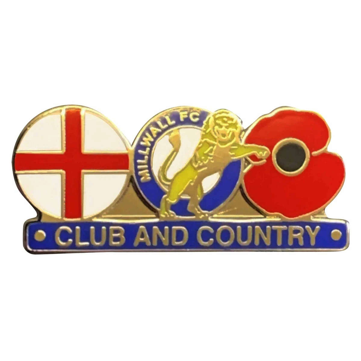 Badge Broche émaillé Millwall FC - Vintage Années 1970, Angleterre