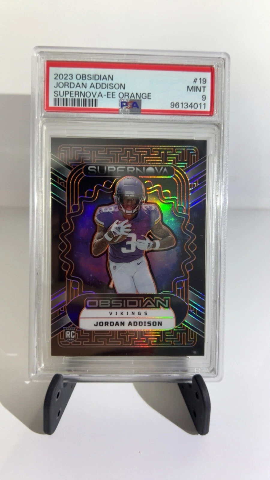 Jordan Addison Panini Obsidian Supernova #19 Electric Etch Orange