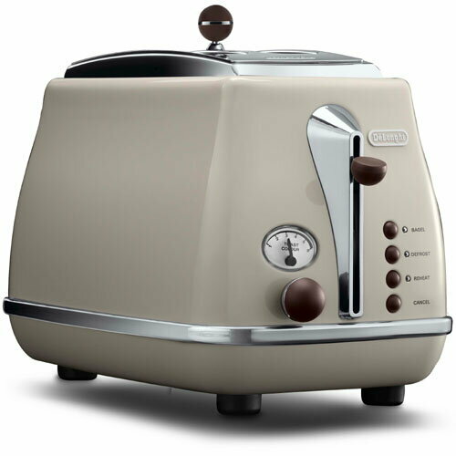 DeLonghi Pop-up Toaster ICONA Vintage Collection CTOV2003J-BG Dolce Beige AC100V - Picture 4 of 5