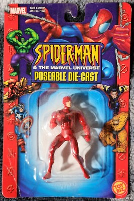Spider-Man & The Marvel Universe Poseable Die-Cast 2003 TOYBIZ NEW - Daredevil