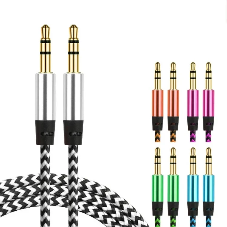 2PCS AUX Cable 3.5mm Jack Male to Male Stereo Audio Cord for PC iPod Car iPhone - Image 2 of 4