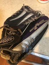 Louisville Slugger Zephyr Series Glove Black/Silver/Purple 12  ZRBK6-1200