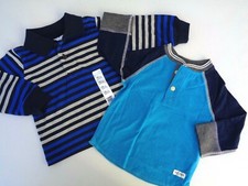 NEW Lot of 2 Baby Gap Wonderkids Tee T-shirt Size 12-18 M Boys Logo 12 18