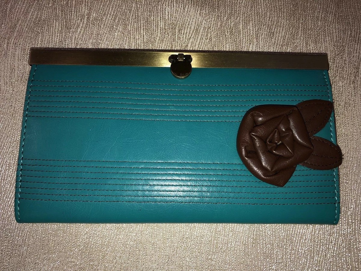 Turquoise & Brown Wallet NWOT | eBay