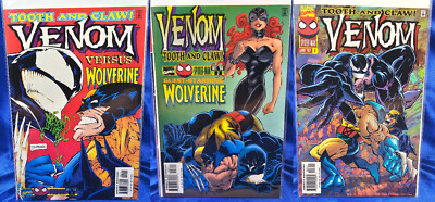 Venom: Tooth And Claw#1-3 VF/NM 9.0 (1996) Wolverine 1 2 3 Larry Hama
