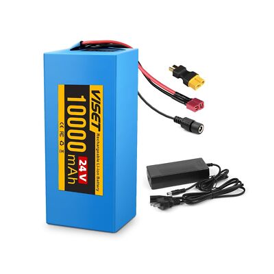 VISET LI 24V 10000mAh Ebike Battery, 24 Volt Electric Bike Lithium