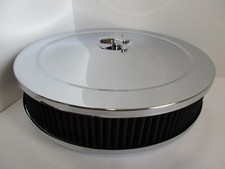 Chrome Muscle Car Style 10 Air Cleanerblack Washable 5 18 Carb 4360chbk Chrome Muscle Car Style 10 Air Cleanerblack Washable 5 18 Carb 4360chbk