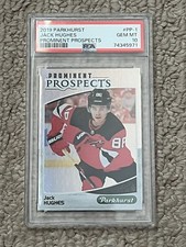 PSA 10 GEM MT 2019-20 🔥Jack Hughes🔥 Parkhurst Prominent Prospects Rookie RC
